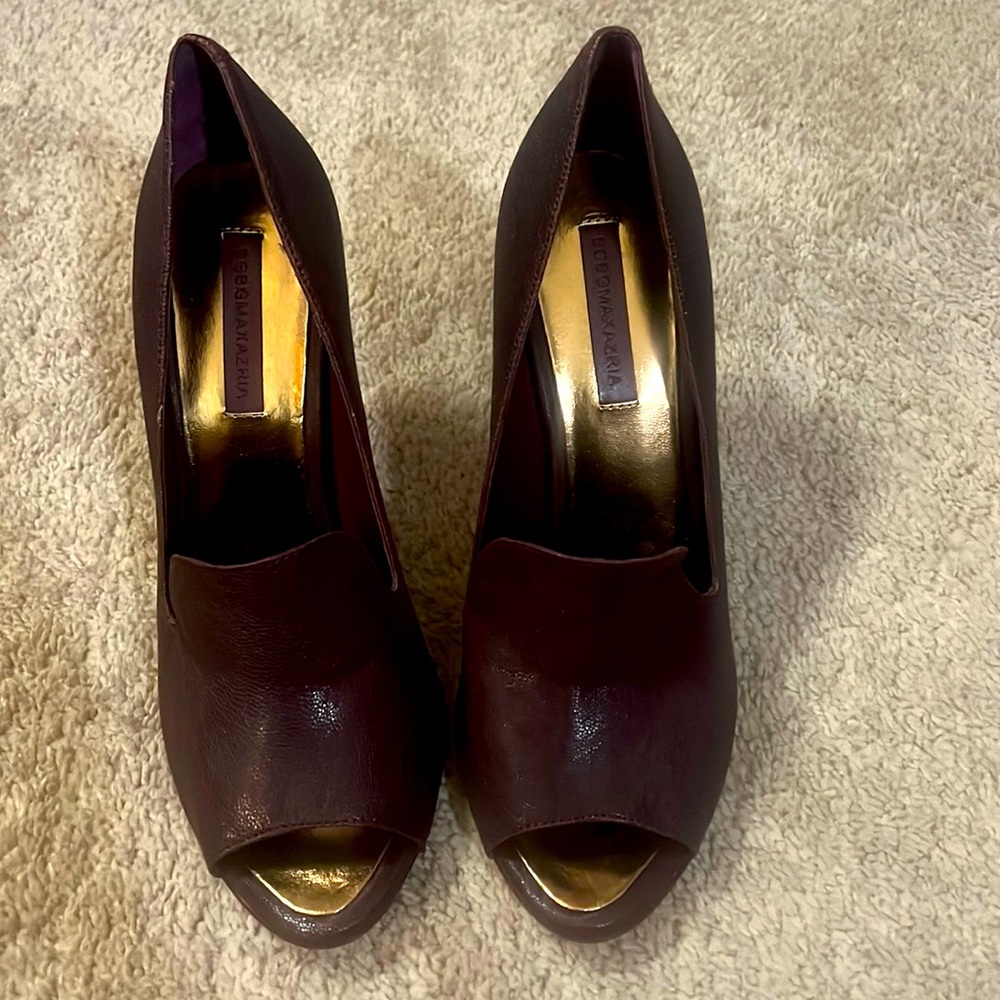 Peeptoe heels, great for work!